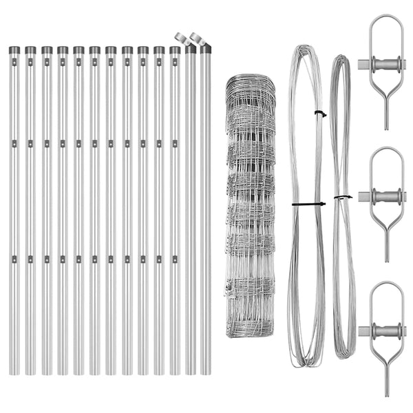 Maan kiinnitys hitsattu langoitusaita 25 x 0,8 m Hopea Verkko
