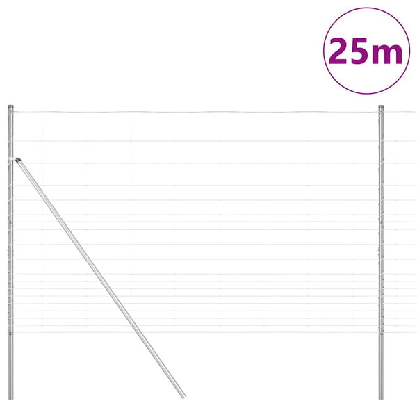 Maan kiinnitys hitsattu langoitusaita 25 x 1,5 m Hopea Verkko