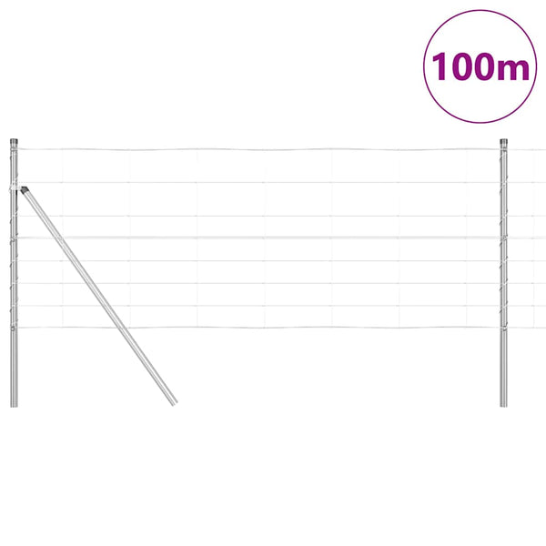 Maan kiinnitys hitsattu langoitusaita 100 x 0,8 m Hopea Verkko