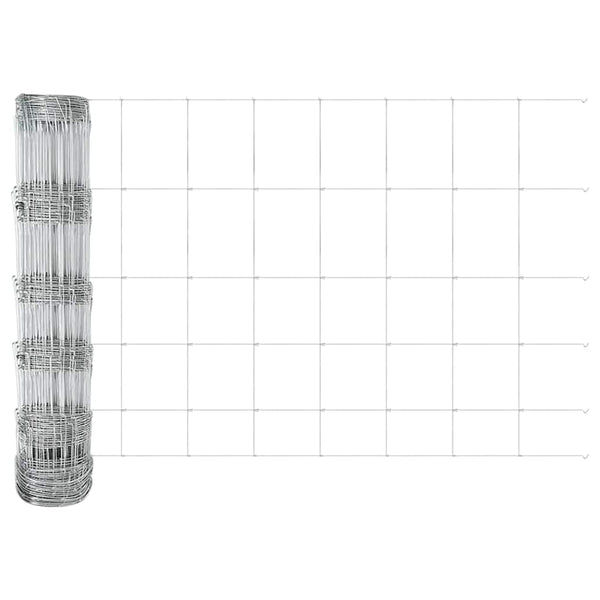 Langoitettu este piikeillä 25 x 0,8 m Galvanoitu teräs Hopea
