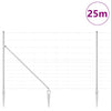 Langoitettu este piikeillä 25 x 1,5 m Galvanoitu teräs Hopea
