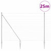 Langoitettu este piikeillä 25 x 1,6 m Galvanoitu teräs Hopea