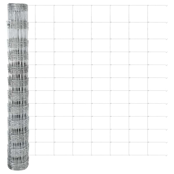 Langoitettu este piikeillä 50 x 1,2 m Galvanoitu teräs Hopea