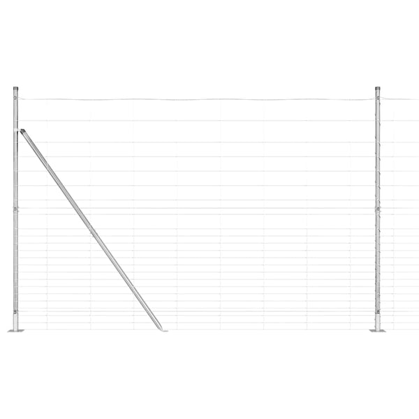 Hitsattu metalliverkkoaita betoni-juurella 25 x 1,6 m Hopea