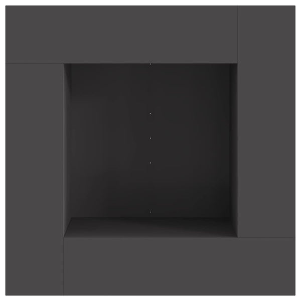 Tulipata Musta 80 x 80 x 40 cm Kulunut Teräs