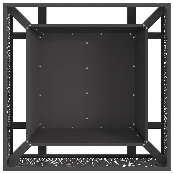 Tulilautanen Musta 80 x 80 x 30 cm Kulunut Teräs