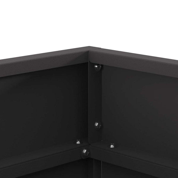 Tulikeitto Musta 50 x 50 x 38 cm Kulunut Teräs