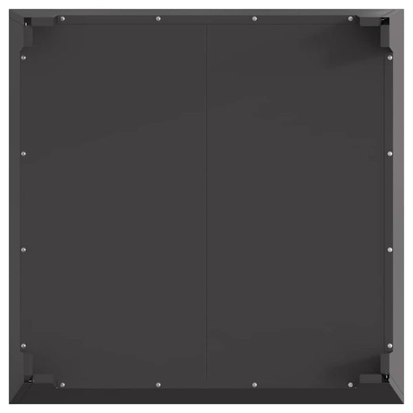 Tulikeitto Musta 80 x 80 x 43 cm Kulunut Teräs