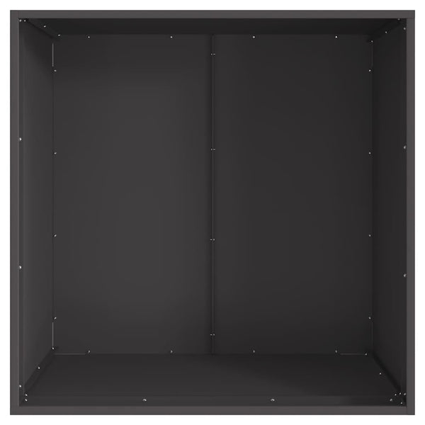 Tulikeitto Musta 80 x 80 x 43 cm Kulunut Teräs