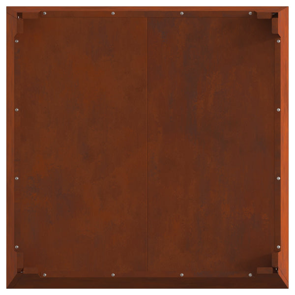 Tulikeitto Ruosteinen 80 x 80 x 43 cm Kulunut Teräs