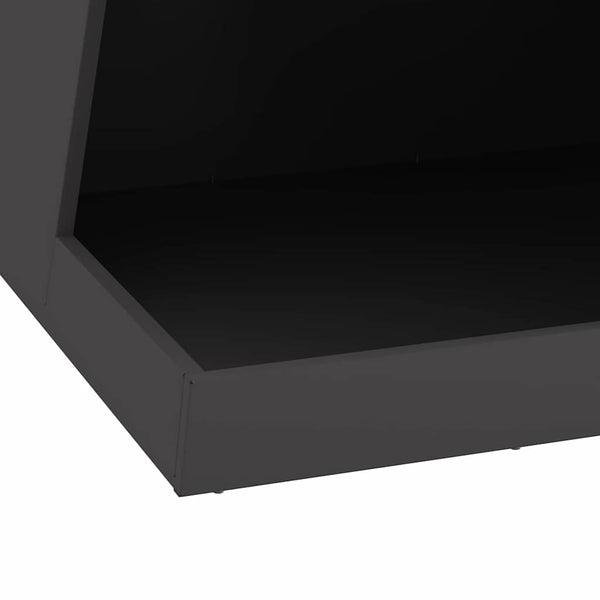 Tulipata Musta 50 x 50 x 100 cm Säänkestävä teräs