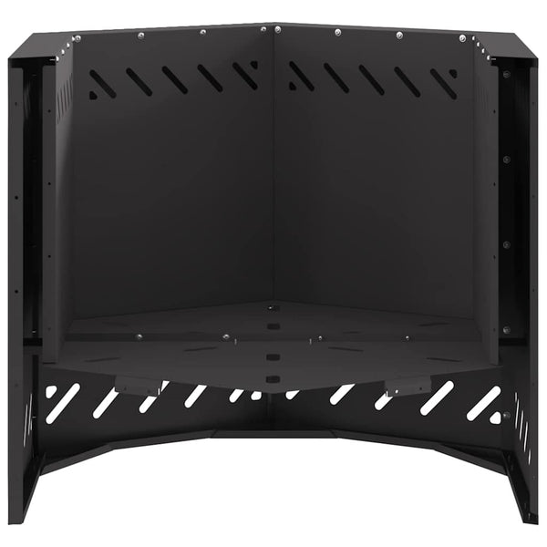 Savuton tulikulho Musta 58 x 58 x 51 cm Säänkestävä teräs