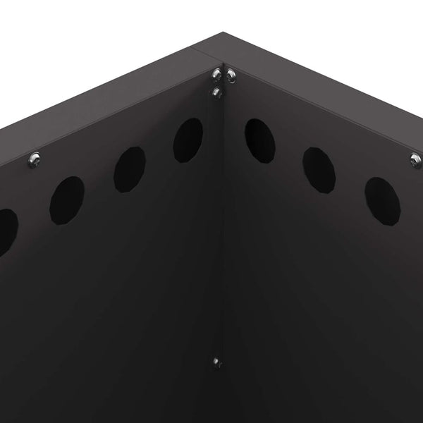 Savuton tulikulho Musta 48 x 48 x 50 cm Säänkestävä teräs