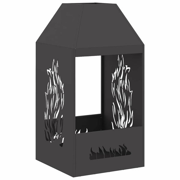 Tulipata Musta 50 x 50 x 100 cm Säänkestävä teräs
