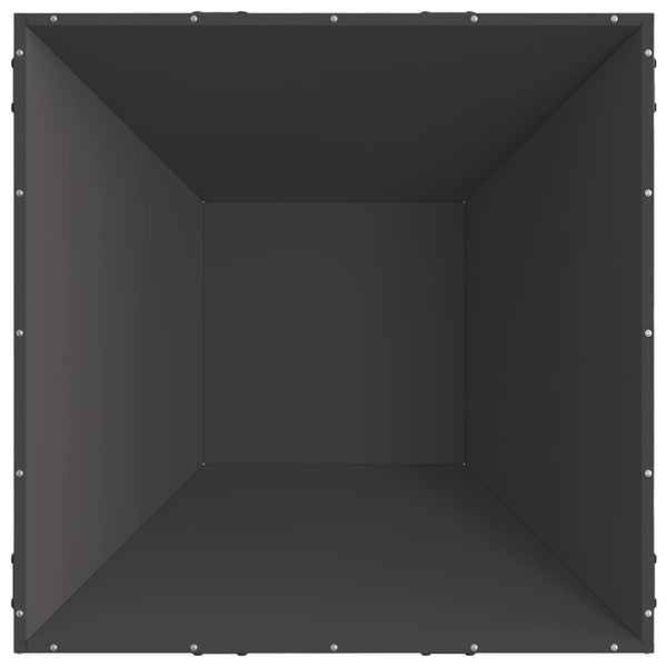 Tulilautanen Musta 80 x 80 x 40 cm Kulunut Teräs