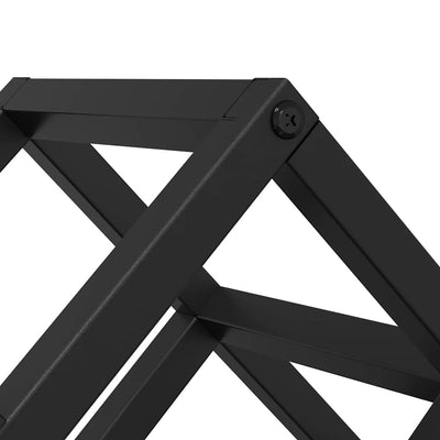 Musta viinipukki Timeea 63x16.5x25cm (jauhemaalattu teräs)