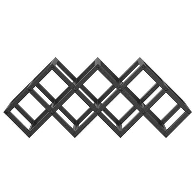 Musta viinipukki Timeea 63x16.5x25cm (jauhemaalattu teräs)