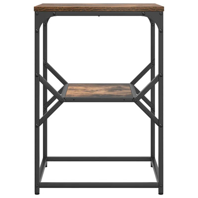 Savutammi sivupöytä Enache 41x40x60cm (käytännöllinen puu ja teräs)