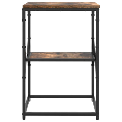 Savutammi sivupöytä Enache 41x40x60cm (käytännöllinen puu ja teräs)