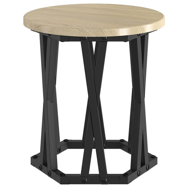 Pesätty sivupöytä 3 kpl Sonoman tammi 53 x 53 x 40 cm
