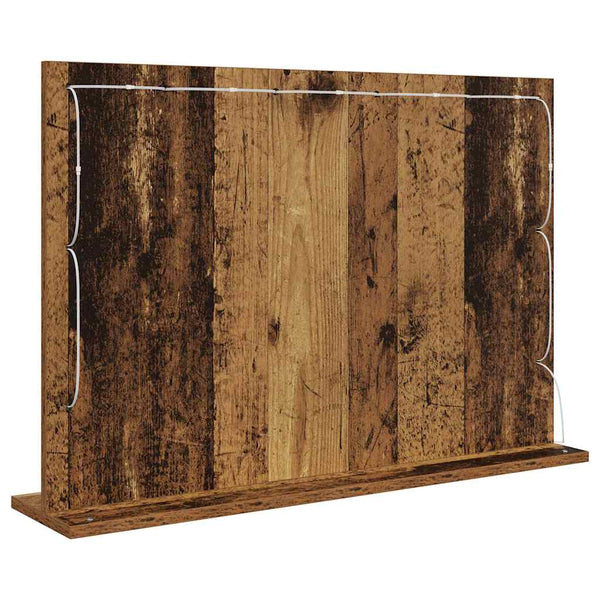 Meikkipöydän peili Vanha puu 80 x 55 x 18 cm Suorakaide