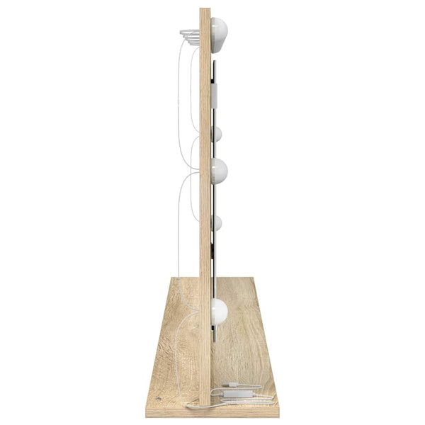 Meikkipöydän peili Sonoman tammi 100 x 55 x 18 cm Suorakaide