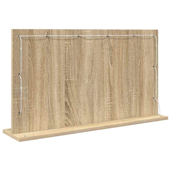 Meikkipöydän peili Sonoman tammi 80 x 45 x 18 cm Suorakaide