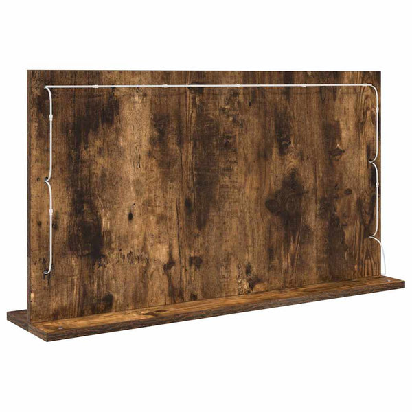Meikkipöydän peili Savupähkinä 80 x 45 x 18 cm Suorakaide