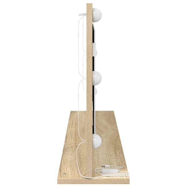 Meikkipöydän peili Sonoman tammi 100 x 45 x 18 cm Suorakaide