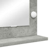 Meikkipöydän peili Betoni Harmaa 100 x 45 x 18 cm Suorakaide