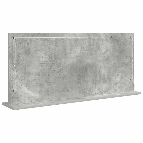 Meikkipöydän peili Betoni Harmaa 100 x 45 x 18 cm Suorakaide