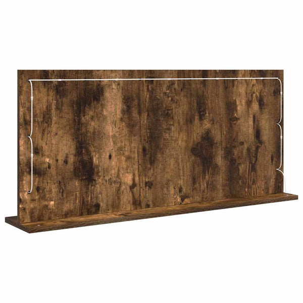Meikkipöydän peili Savupähkinä 100 x 45 x 18 cm Suorakaide