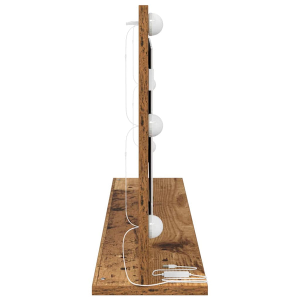 Meikkipöydän peili Vanha puu 100 x 45 x 18 cm Suorakaide