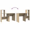 Pöytä Sonoman tammi Tekninen puu 131,5 x 50 x 106,5 cm