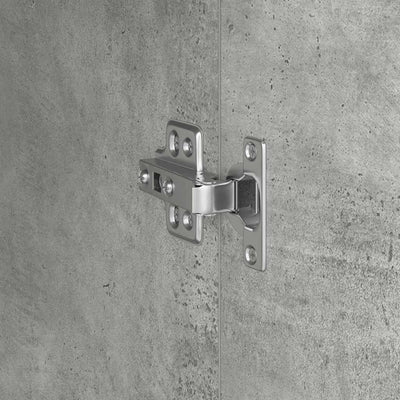 Betoninharmaa korkea kaappi Ersjebet 31.5x32x124cm (puinen)