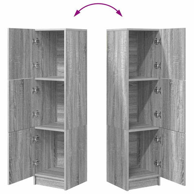 Harmaa korkea kaappi Yoav 31.5x32x124cm (puinen)