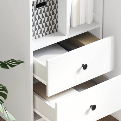 Valkoinen korkea kaappi Stefanea 45.5x34x127cm (puinen)