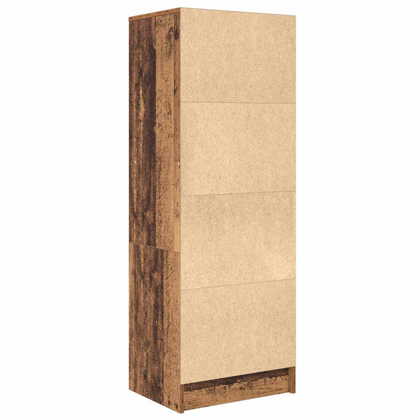 Korkea kaappi laatikon kanssa Vanha puu 45,5 x 34 x 127 cm