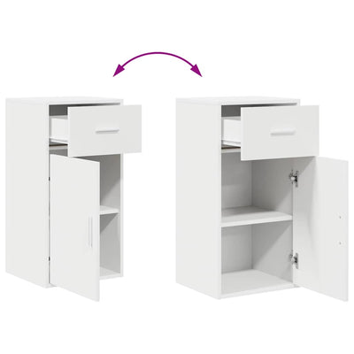 Valkoinen sivupöytä Ardela 38x34.5x75cm (puinen)