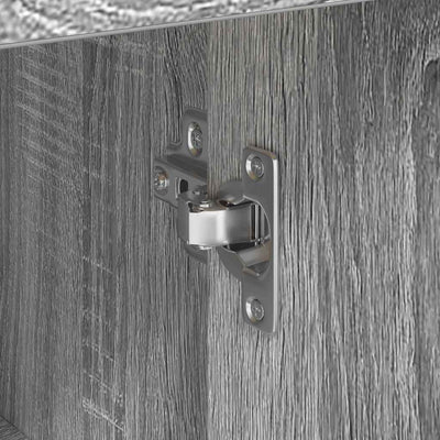 Harmaa sivupöytä Dancu 38x34.5x75cm (puinen)