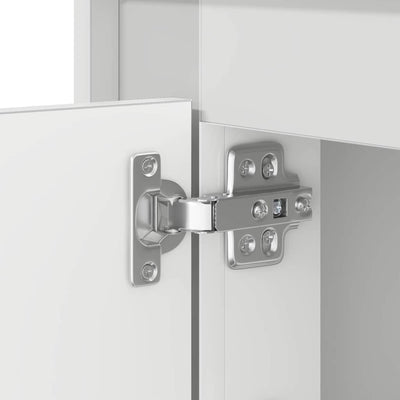 Valkoinen yöpöytäkaappi Zayne 44x34.5x45cm (2 pcs puinen)