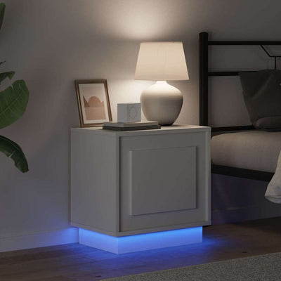 Valkoinen yöpöytäkaappi Zayne 44x34.5x45cm (2 pcs puinen)