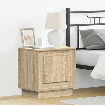 Yöpöytäkaappi 2 pcs Sonoma tammi 44 x 34.5 x 45 cm Tekninen puu