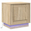 Yöpöytäkaappi 2 pcs Sonoma tammi 44 x 34.5 x 45 cm Tekninen puu