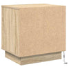 Yöpöytäkaappi 2 pcs Sonoma tammi 44 x 34.5 x 45 cm Tekninen puu