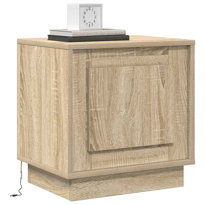 Yöpöytäkaappi 2 pcs Sonoma tammi 44 x 34.5 x 45 cm Tekninen puu