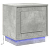 Betoninharmaa yöpöytäkaappi Ignea 44x34.5x45cm (puinen)