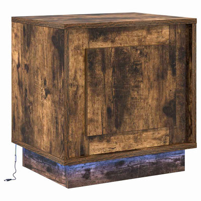 Yöpöytäkaappi 2 pcs Savutammi 44 x 34.5 x 45 cm Tekninen puu
