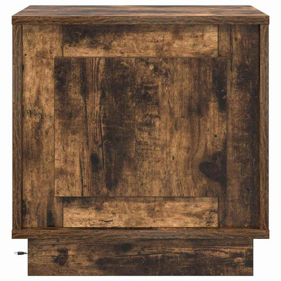 Yöpöytäkaappi 2 pcs Savutammi 44 x 34.5 x 45 cm Tekninen puu