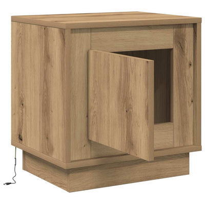 Yöpöytäkaappi mukana 2 pcs artesaani tammi 44 x 34.5 x 45 cm